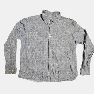 Charleston Threads Cityscape Long Sleeve‎ Button Down Shirt 2XL Resortwear Beach